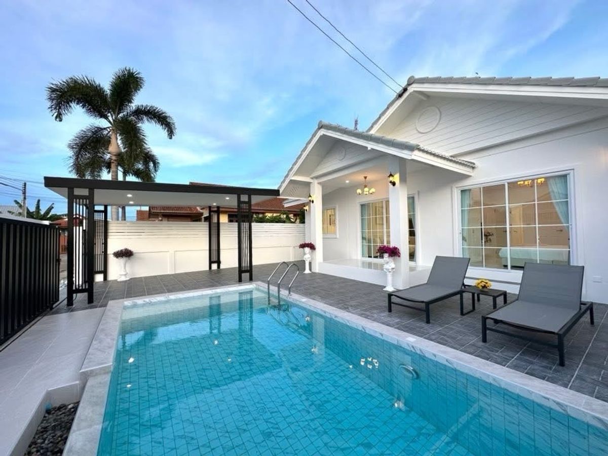 ขายบ้านพัทยา บางแสน ชลบุรี สัตหีบ : 📢👇บ้านพร้อมสระว่ายน้ำ ใกล้ หาดจอมเทียน พัทยา และ สถานที่ท่องเที่ยวหลายแห่ง