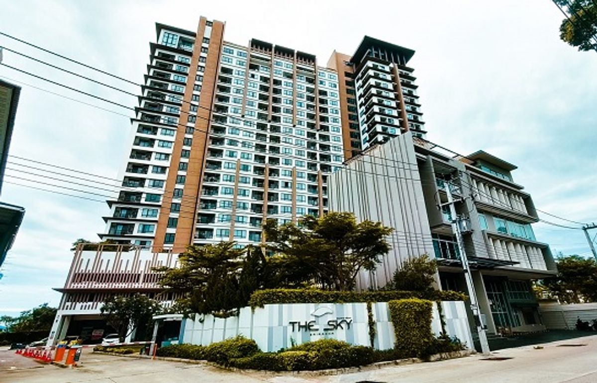 For RentCondoSriracha Laem Chabang Ban Bueng : Condo for rent Sriracha, Duplex room, The Sky Condo Sriracha project