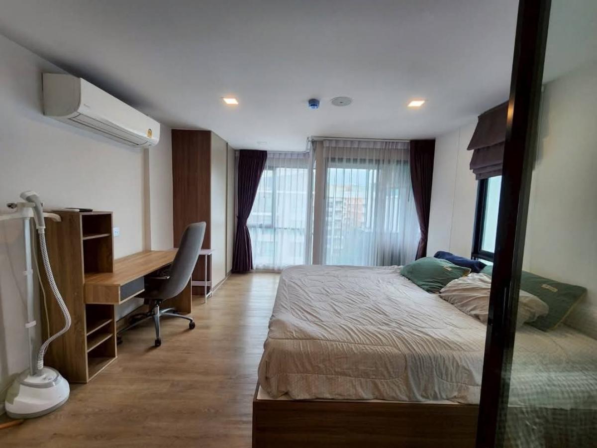 For SaleCondoPathum Thani,Rangsit, Thammasat : ♦ ️ Sell Kave Shift 2.35 Delete. Corner room 28 sqm. Building C, 7th floor, Pool View, Garden View, Good position, Private Zone, not far from the elevator.