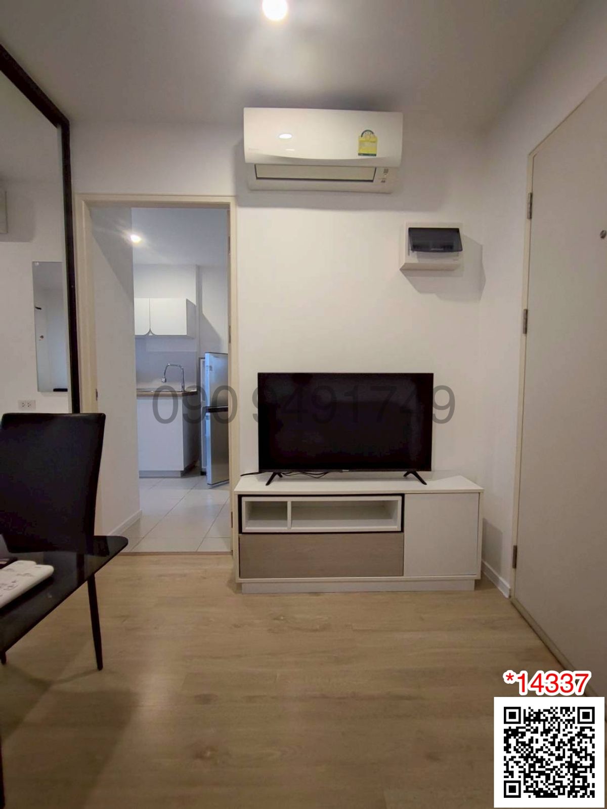 For SaleCondoLadkrabang, Suwannaphum Airport : Condo for sale I Condo Green Space Sukhumvit 77, 1 Building A, 7th floor, beautifully decorated with complete electrical appliances.