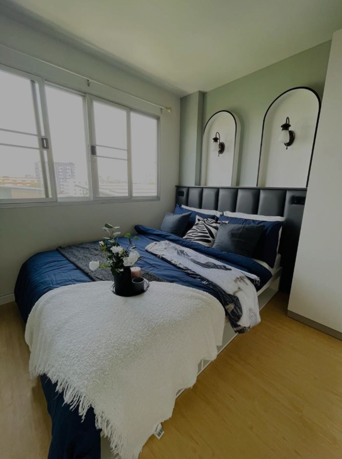 For SaleCondoRamkhamhaeng, Hua Mak : For Sale LPN Bodin Ramkamhang TowerB4 FL3 newly renovated beautiful interior 2aircons near ramkamhang univ town in town 1.599MB