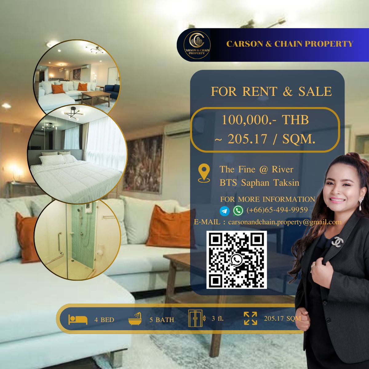 ให้เช่าคอนโดวงเวียนใหญ่ เจริญนคร : The Fine @ River