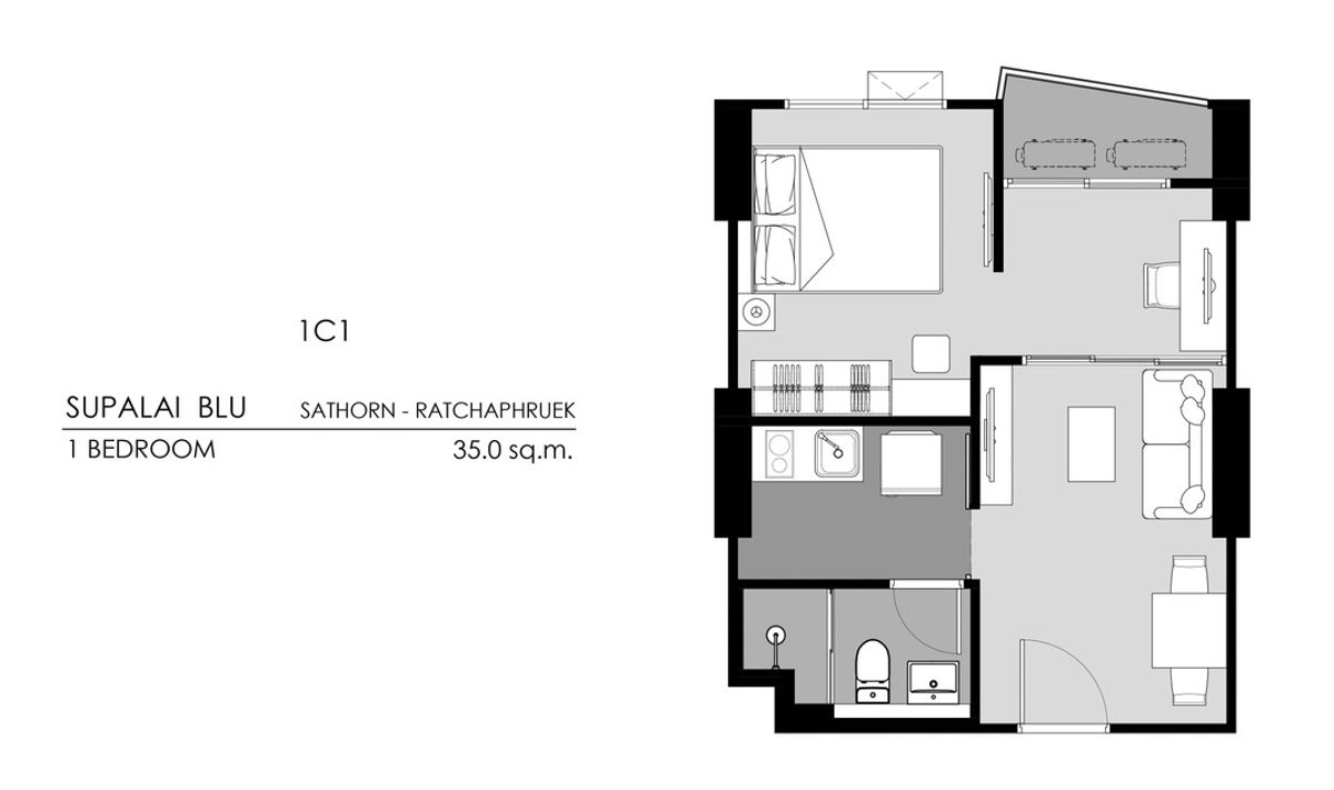 ขายดาวน์คอนโดบางแค เพชรเกษม : ขายดาวน์ Supalai Blu Sathorn-Ratchaphruek | ชั้น 10 วิวเหนือ ติดบันได ราคาพิเศษ Presale ลดแล้ว 300,000 บาท!