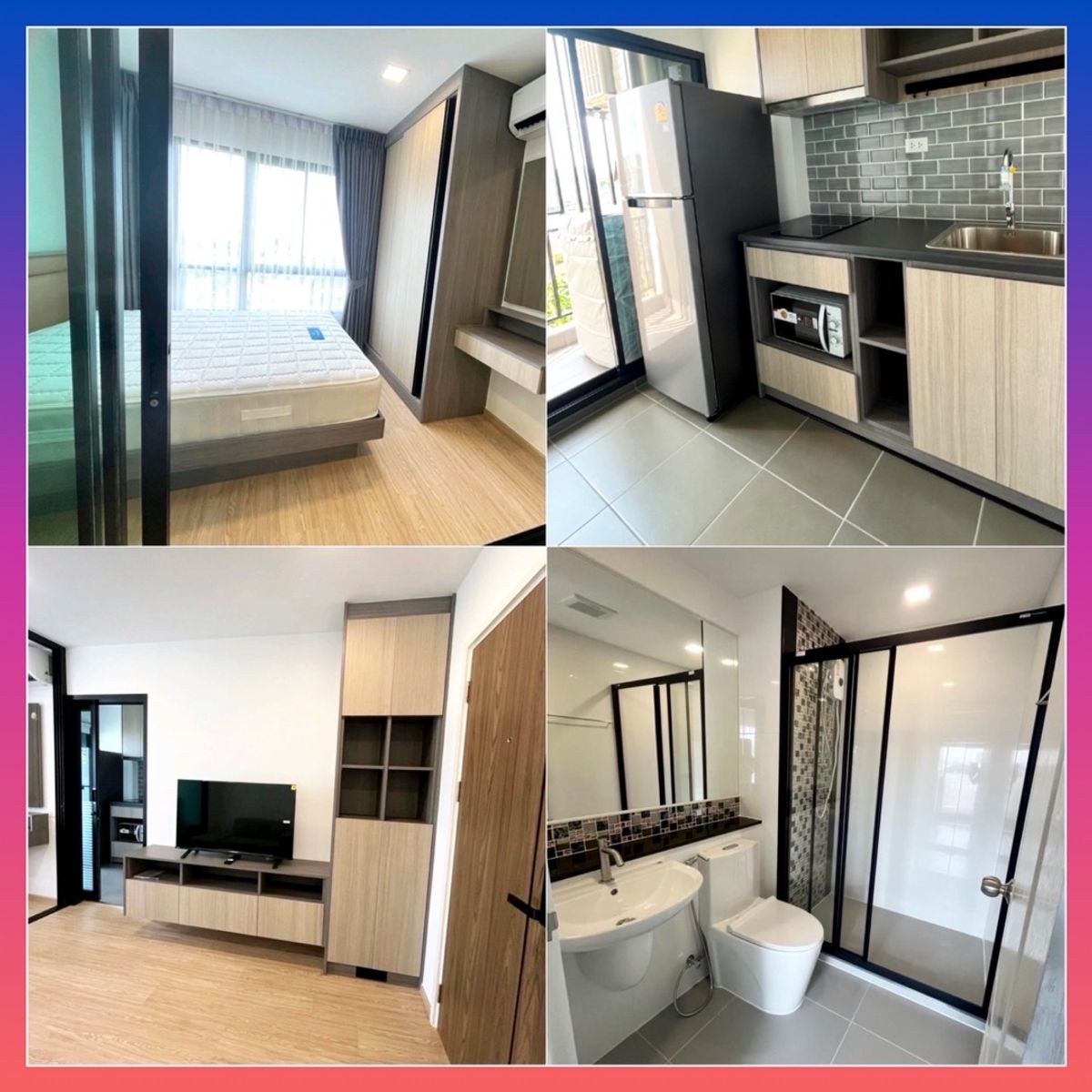 For RentCondoRamkhamhaeng, Hua Mak : Condo The One Plus Grand Hua Mak 18 Condo for rent near ABAC Ramkhamhaeng Srinakarin The Nine Rama 9 Phatthanakan
