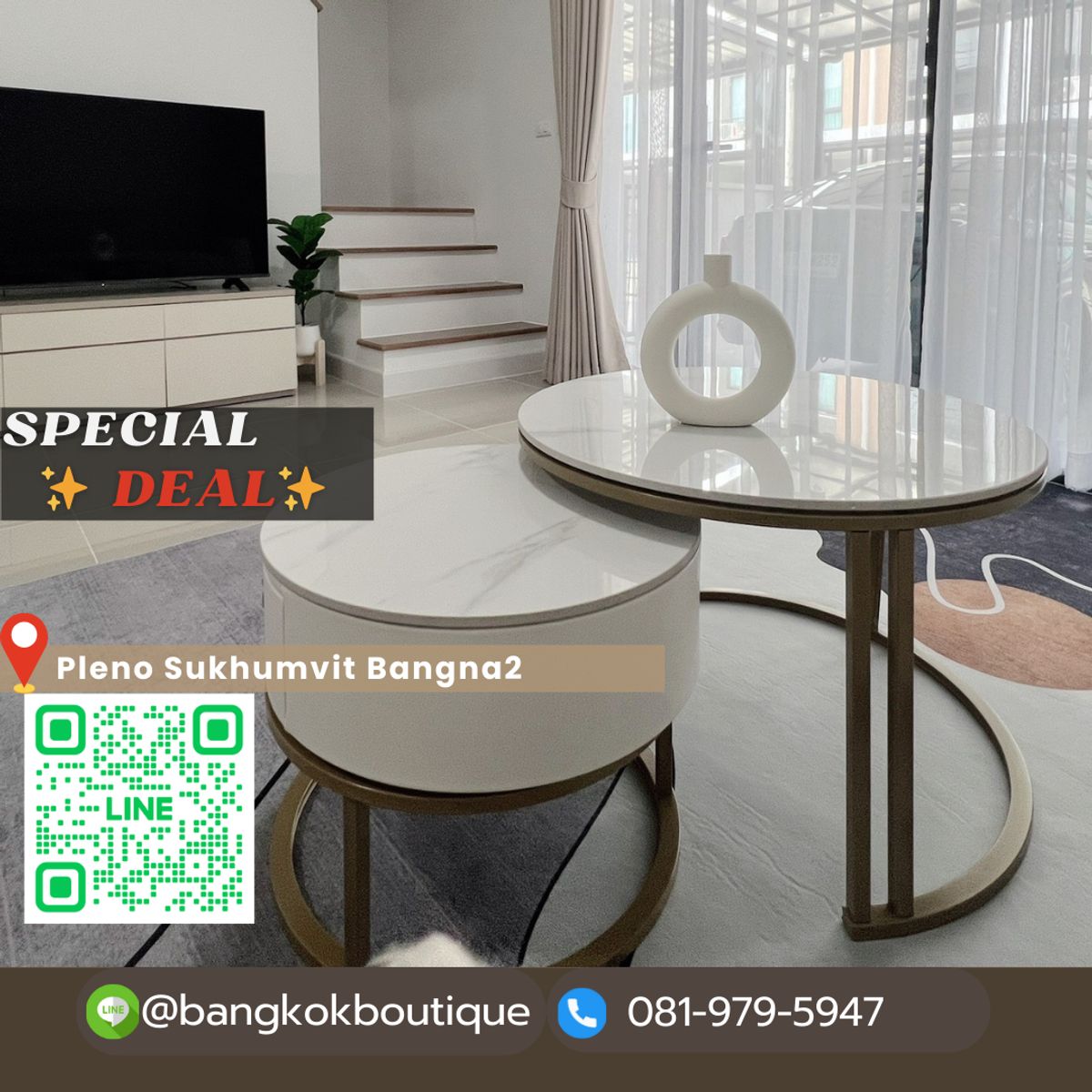 ให้เช่าทาวน์โฮมบางนา แบริ่ง ลาซาล : 🔥บ้านว่าง🔥ให้เช่า Pleno Sukhumvit Bangna 2