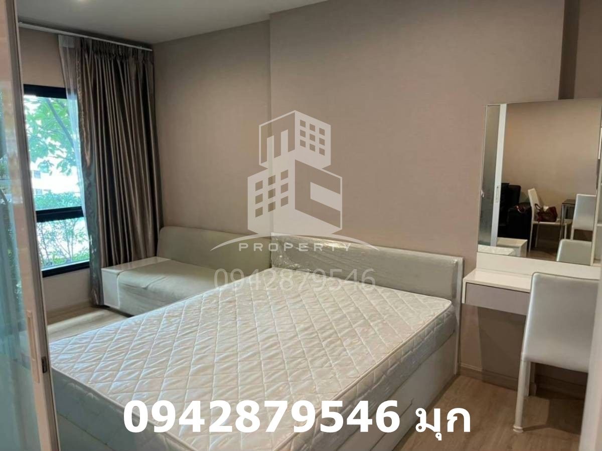 For RentCondoThaphra, Talat Phlu, Wutthakat : Parkland for rent, Petchkasem Tha Phra 1 Bed 33.5 sqm, swimming pool, 5th floor, furniture, electrical appliances