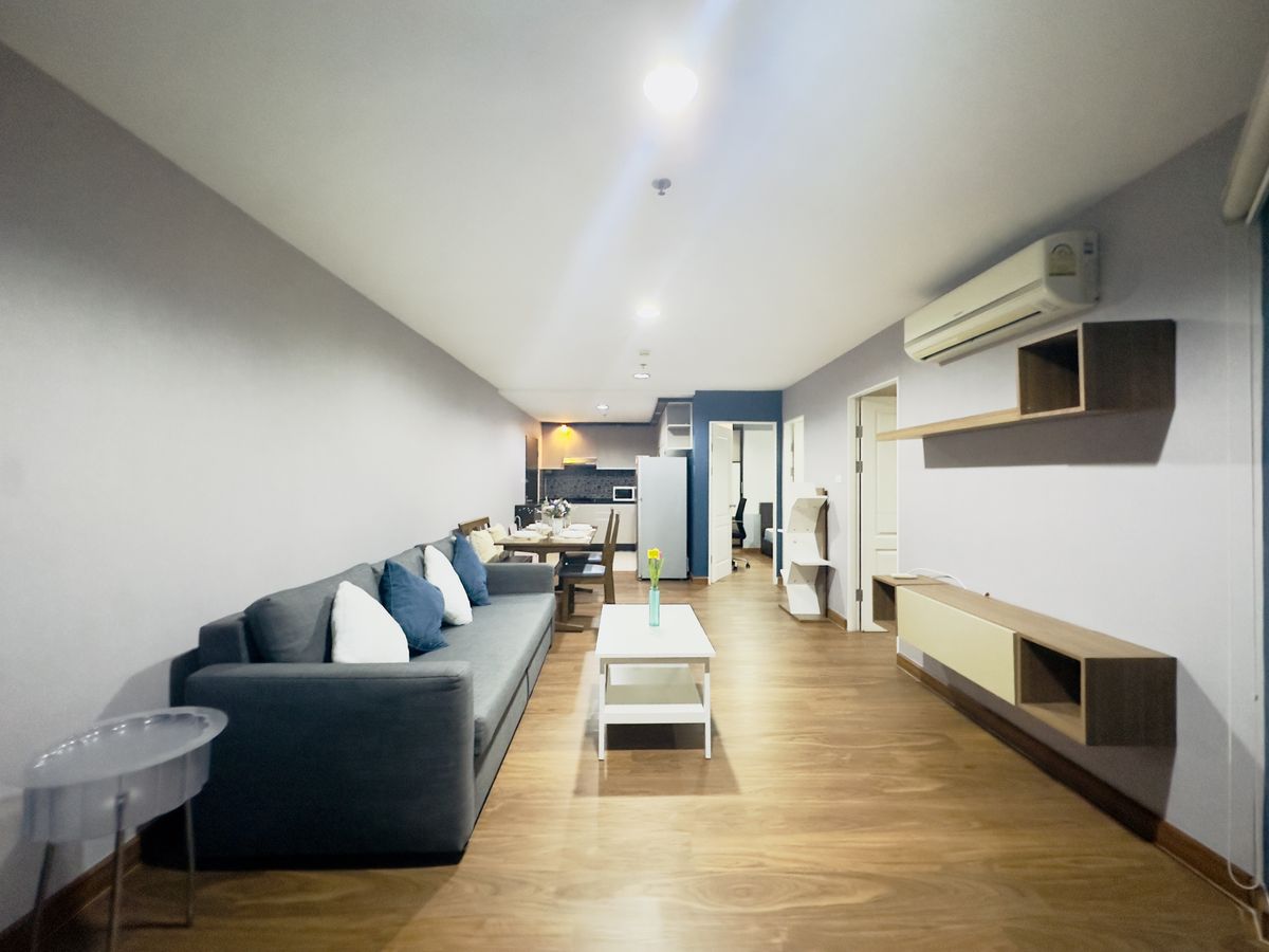 ให้เช่าคอนโดพระราม 9 เพชรบุรีตัดใหม่ RCA : Rent 2 Bed 1 Bath 29.9K. Belle Grand Rama9 unblock view with nice decorations Ready to move in, next to MRT Rama 9