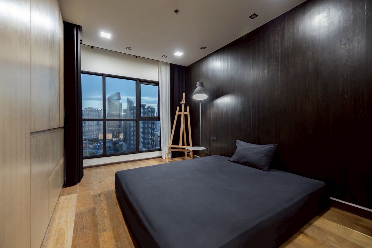 For RentCondoRama9, Petchburi, RCA : Spacious Well decorated room for rent 1B1B 39 sqm.