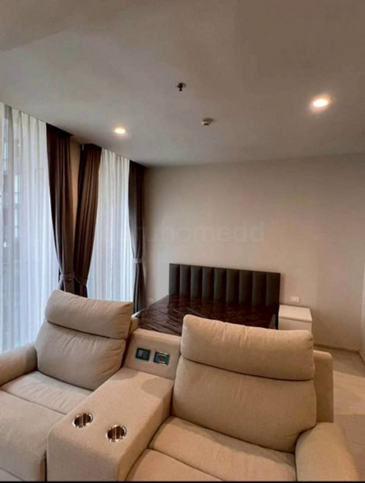 For RentCondoWitthayu, Chidlom, Langsuan, Ploenchit : 45 sqm condo for rent, 45 sqm. Building C, 8th floor, attached to BTS Ploenchit. The room is fully furnished - GHD000616R