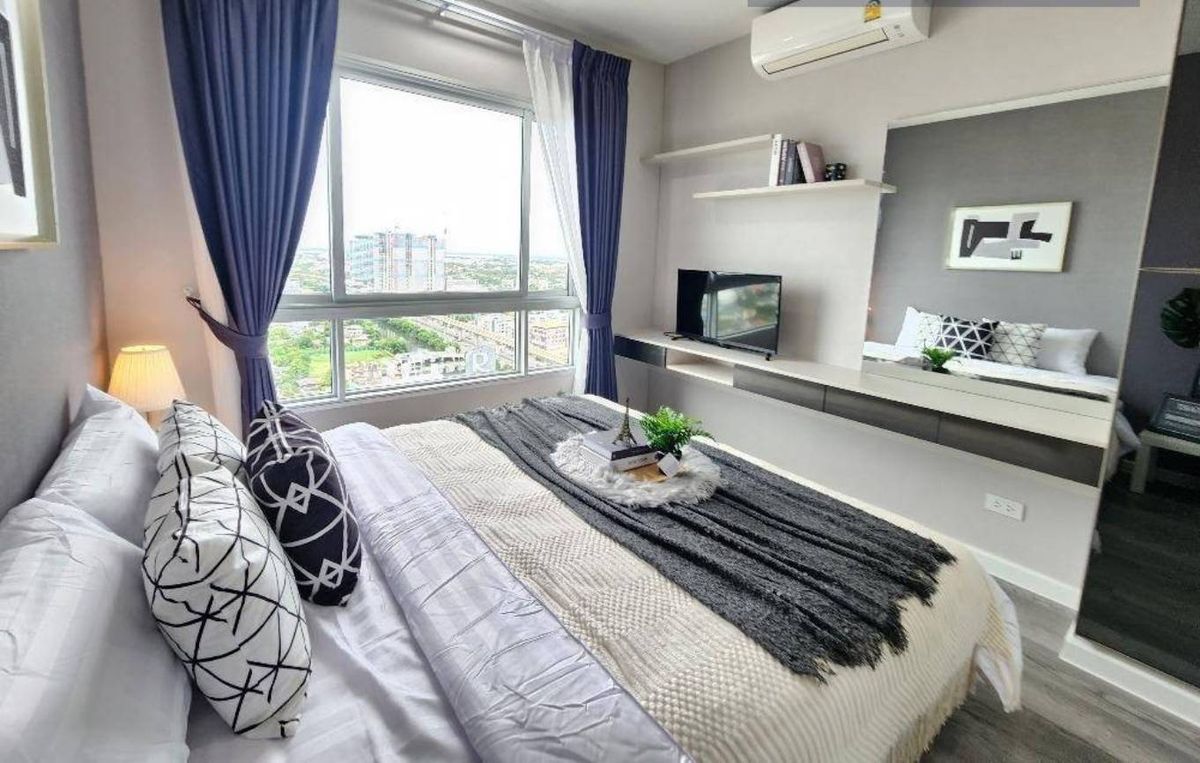 ให้เช่าคอนโดสมุทรปราการ สำโรง : 🌟📢FOR RENT>> The President Sukhumvit - Samutprakan 💥ชั้น 24 ขนาด 32 ตร.ม เฟอร์นิเจอร์พร้อมเครื่องใช้ไฟฟ้าครบ เดินทางสะดวก ติด BTS แพรกษา ติด Robinson สมุทรปราการ #LVV-MO2029