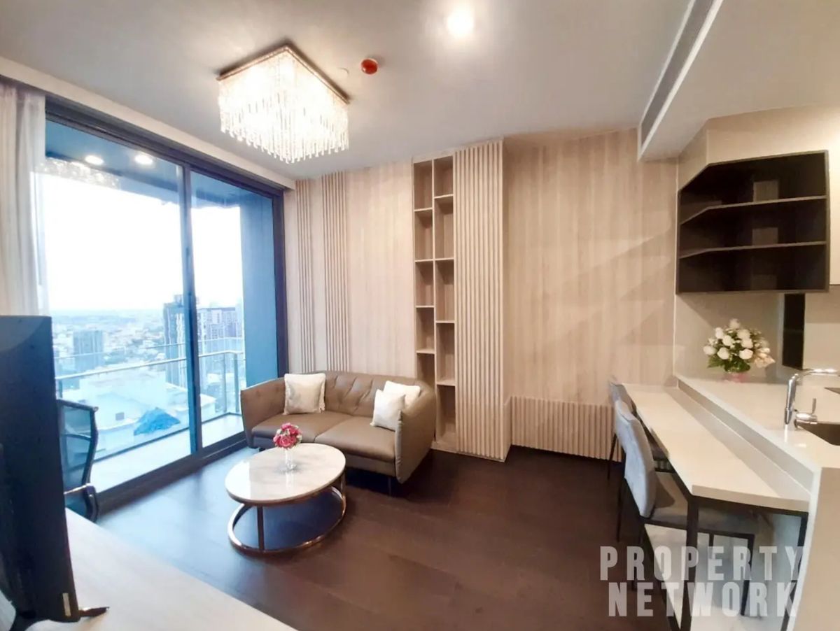 ให้เช่าคอนโดสุขุมวิท อโศก ทองหล่อ : คอนโด 1 ห้องนอนหรูหราที่ Laviq Sukhumvit 57 | ชั้น 28 46 ตารางเมตร