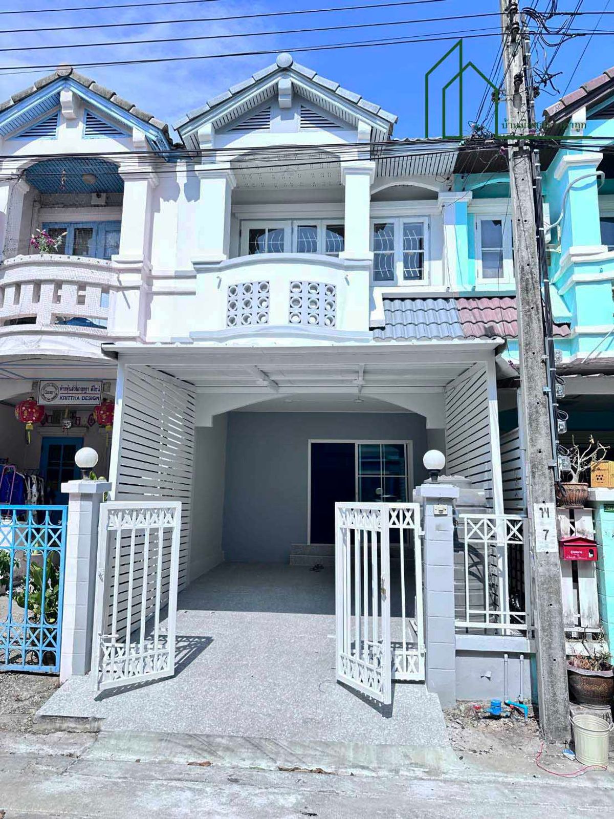 ขายทาวน์โฮมสมุทรปราการ สำโรง : ทาวน์เฮาส์ 2 ชั้น หมู่บ้านนันทนาการ์เด้นท์ บางปลา ฟรีโอน