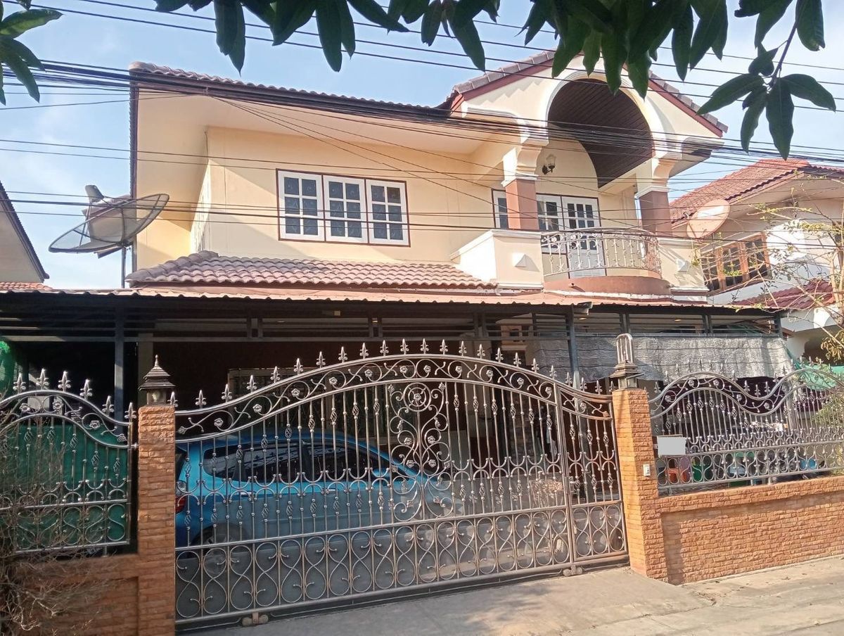 ขายบ้านสมุทรปราการ สำโรง : 52ตรว 3นอน3น้ำ บ้านเดี่ยว 2 ชั้น เฟื่องฟ้า 10 ซอยมังกร