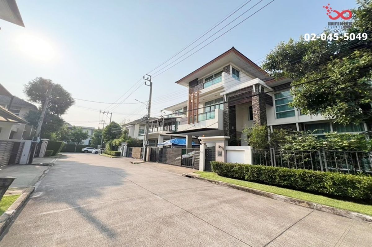 For SaleLandNawamin, Ramindra : House for sale, 3 storey 83.3 square meters, Grand Bangkok Boulevard Ratchada -Ram Inthra, Ratchada -Ram Inthra Road