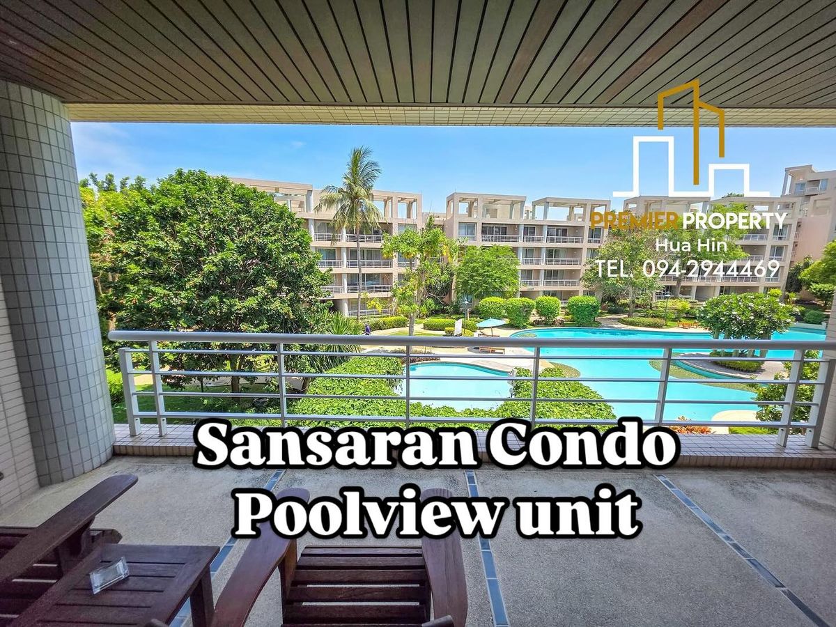 For SaleCondoHuahin, Prachuap Khiri Khan, Pran Buri : Condo for sale at Ban Saen Saran Pool view, good price 9.8 million baht, including ownership transfer