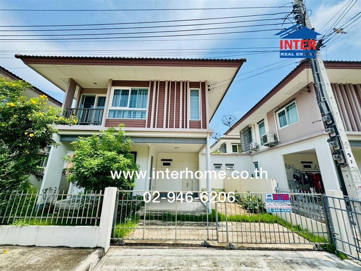 For SaleRama 2, Bang Khun Thian : 2 storey house 35.1 sq.w. Habitia Sai Village Soi Tha Kham-Rama 2 Rama 2 Expressway Road Bang Khun Thian District Bangkok