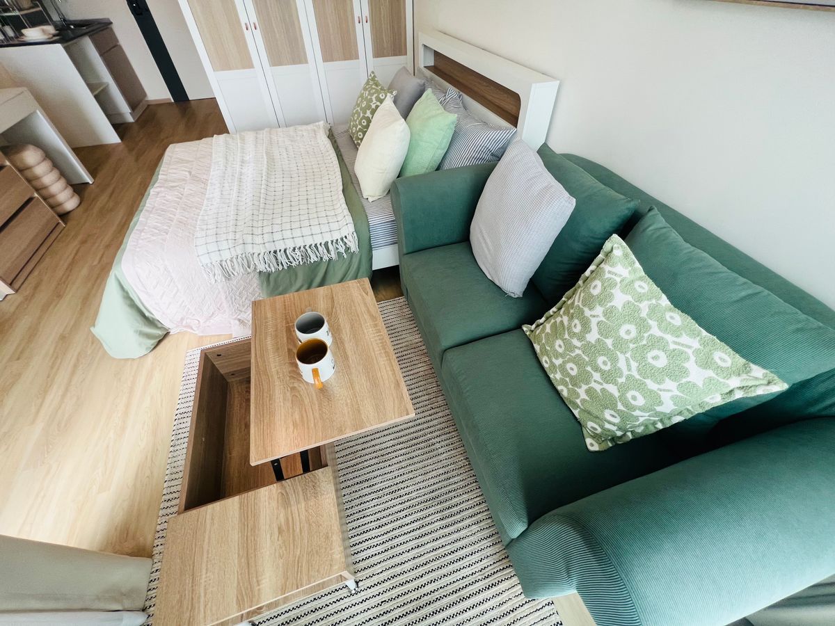 For SaleCondoPinklao, Charansanitwong : Condo for sale Lumpini Ville Charan Fai Chai, near Siriraj Hospital, ready to move in, beautiful room, good location, next to the main road, size 29 sq m., convenient travel, Charansanitwong, Siriraj Hospital, Tha Phra, Thammasat University, Silpakorn Uni