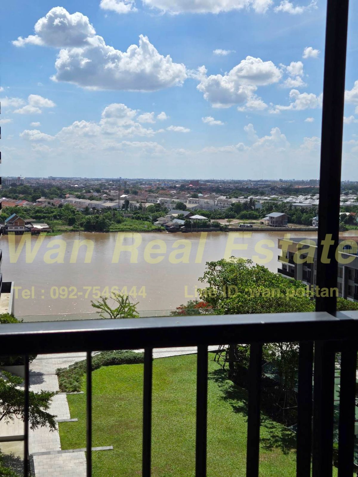 ให้เช่าคอนโดรัตนาธิเบศร์ สนามบินน้ำ พระนั่งเกล้า : politan rive 31 ตร.ม. ชั้น 12A ห้องมุม วิวหน้าแม่น้ำและสวน เฟอร์ครบ เหมือนอยู่รีสอร์ท ราคาประหยัด