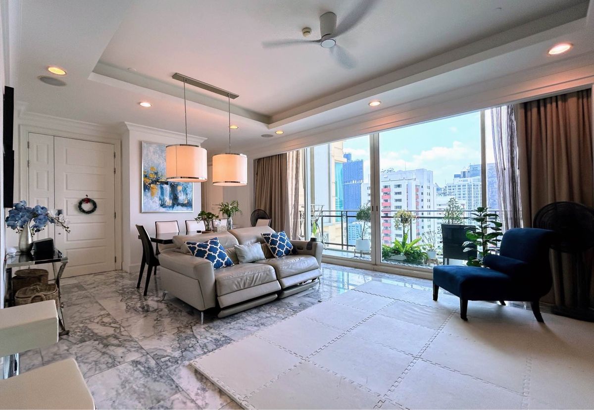 ขายคอนโดสุขุมวิท อโศก ทองหล่อ :  ❖ Modern Luxury style ❖ ชั้นสูง 4 ห้องนอน 4 ห้องน้ำ | 143.10 ตร.ม. | วิวเมือง | ใกล้ มศว. 1 นาที, MRT สุขุมวิท 3 นาที, BTS อโศก 4 นาที, เทอร์มินอล21​ อโศก 8 นาที