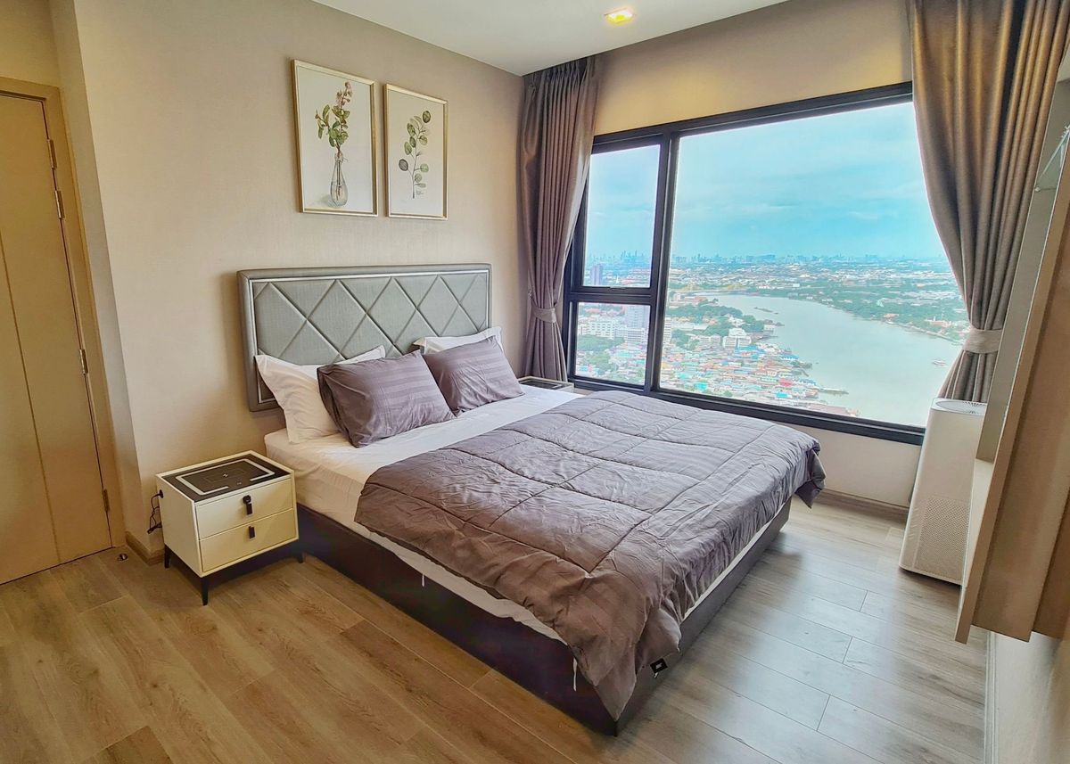 For SaleCondoRattanathibet, Sanambinna : Condo for sale, The Politan Rive, high class, Chao Phraya River View  📌 With tenant