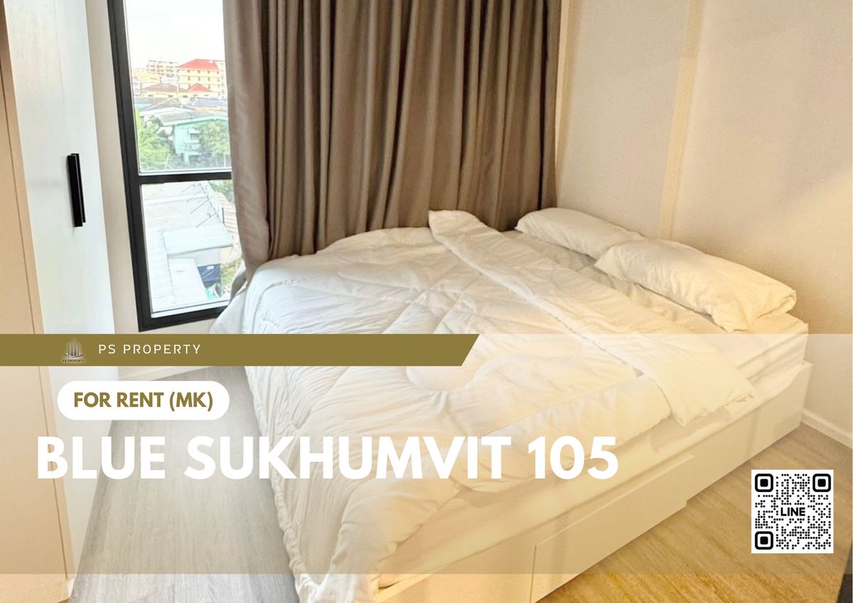 ให้เช่าคอนโดบางนา แบริ่ง ลาซาล : ให้เช่า 📍 Blue Sukhumvit 105 📍 เฟอร์นิเจอร์ และ เครื่องใช้ไฟฟ้าครบ ใกล้ MRT ศรีลาซาล