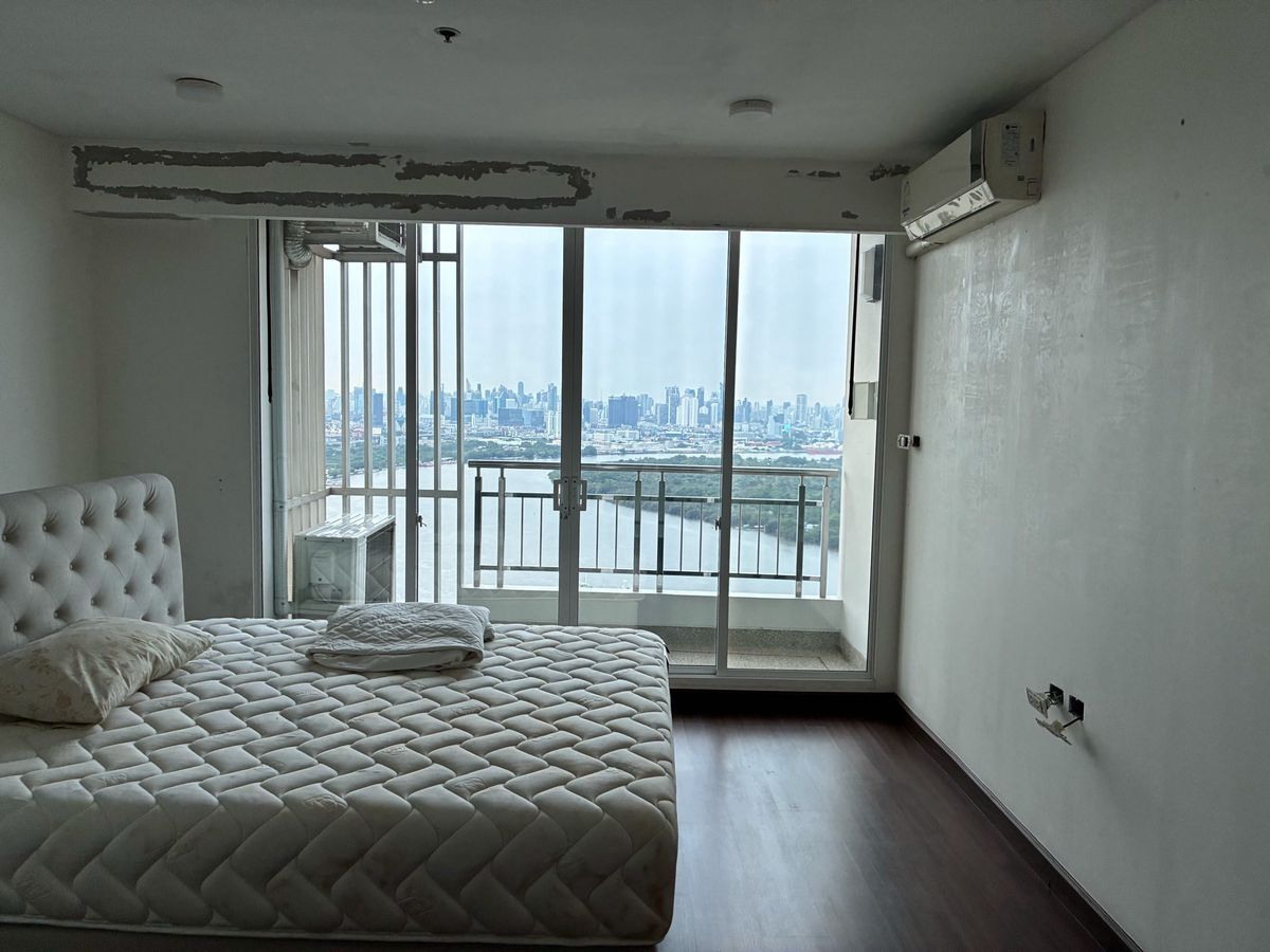 For SaleCondoRama3 (Riverside),Satupadit : ★ River View ★ 40+ layers, size 127.00 sq.m. | 2 bedrooms, 2 bathrooms | Chao Phraya River View | Near BRT Nararam