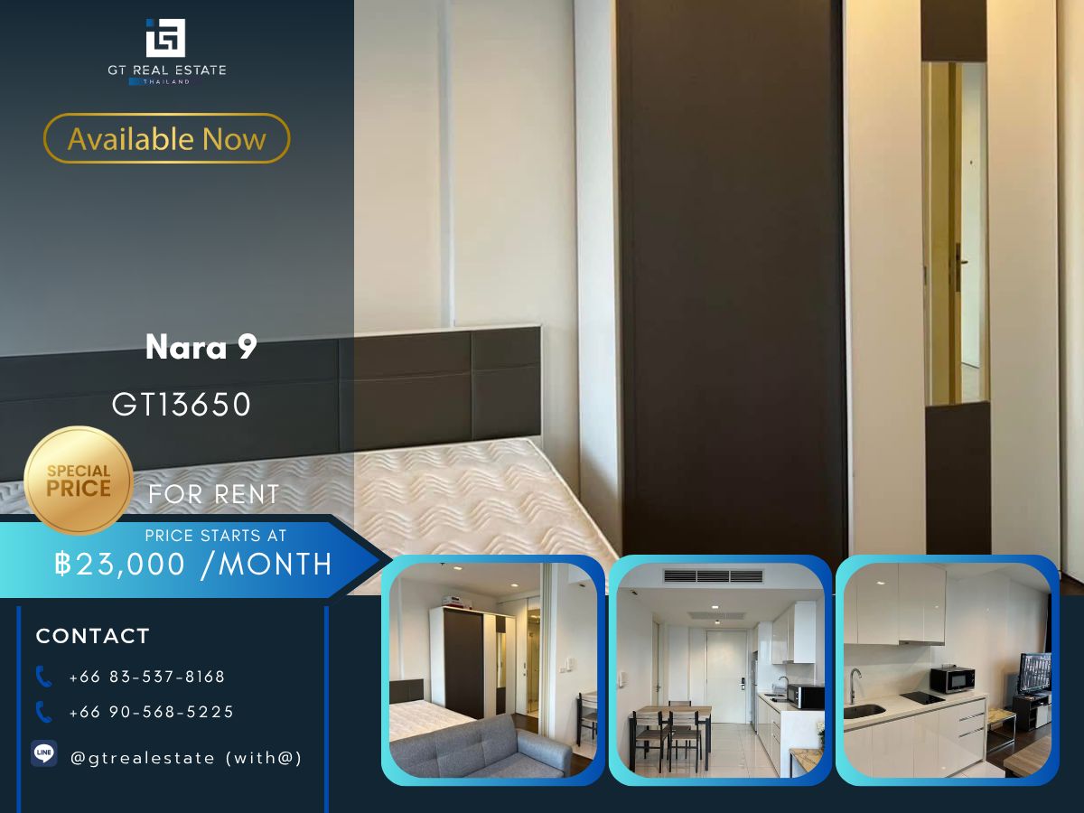 CondoSathorn, Narathiwat : NARA 9 Condo is convenient to travel near the BTS Skytrain. Ready to stay immediately