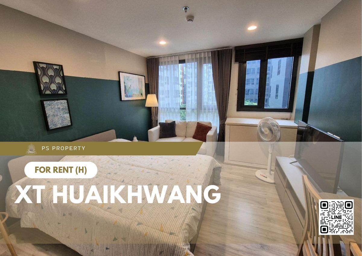 ให้เช่าคอนโดรัชดา ห้วยขวาง : ให้เช่า 📍 XT HUAIKHWANG 📍 เฟอร์นิเจอร์ และ เครื่องใช้ไฟฟ้าครบ ใกล้ BTS ห้วยขวาง