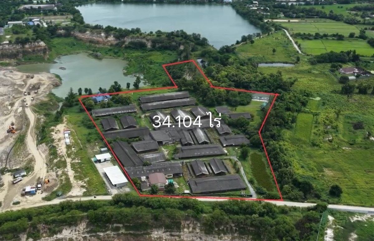 For SaleLandPattaya, Bangsaen, Chonburi : Rare Opportunity!! Land already filled and leveled, adjacent to a public road, supports EEC development. Utilities ready with both water and electricity systems. Yellow-zoned land for sale on Thetsaban 3 Road, totaling 34.104 Rai