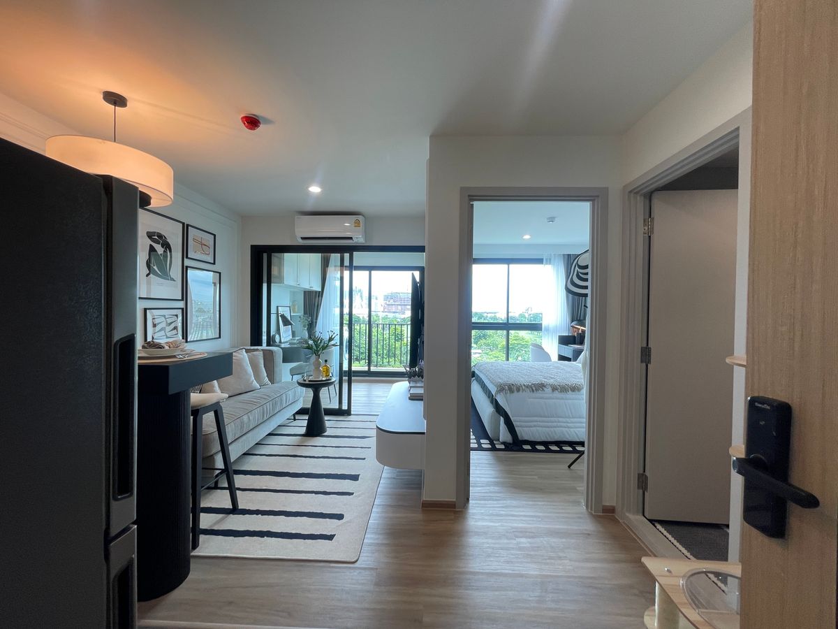 For SaleCondoBangna, Bearing, Lasalle : Arlo Sukhumvit 105-lasale, a new condo, can raise animals near BTS Bangna from Grand Asset 1 Bedroom Plus 35 SQ.M.