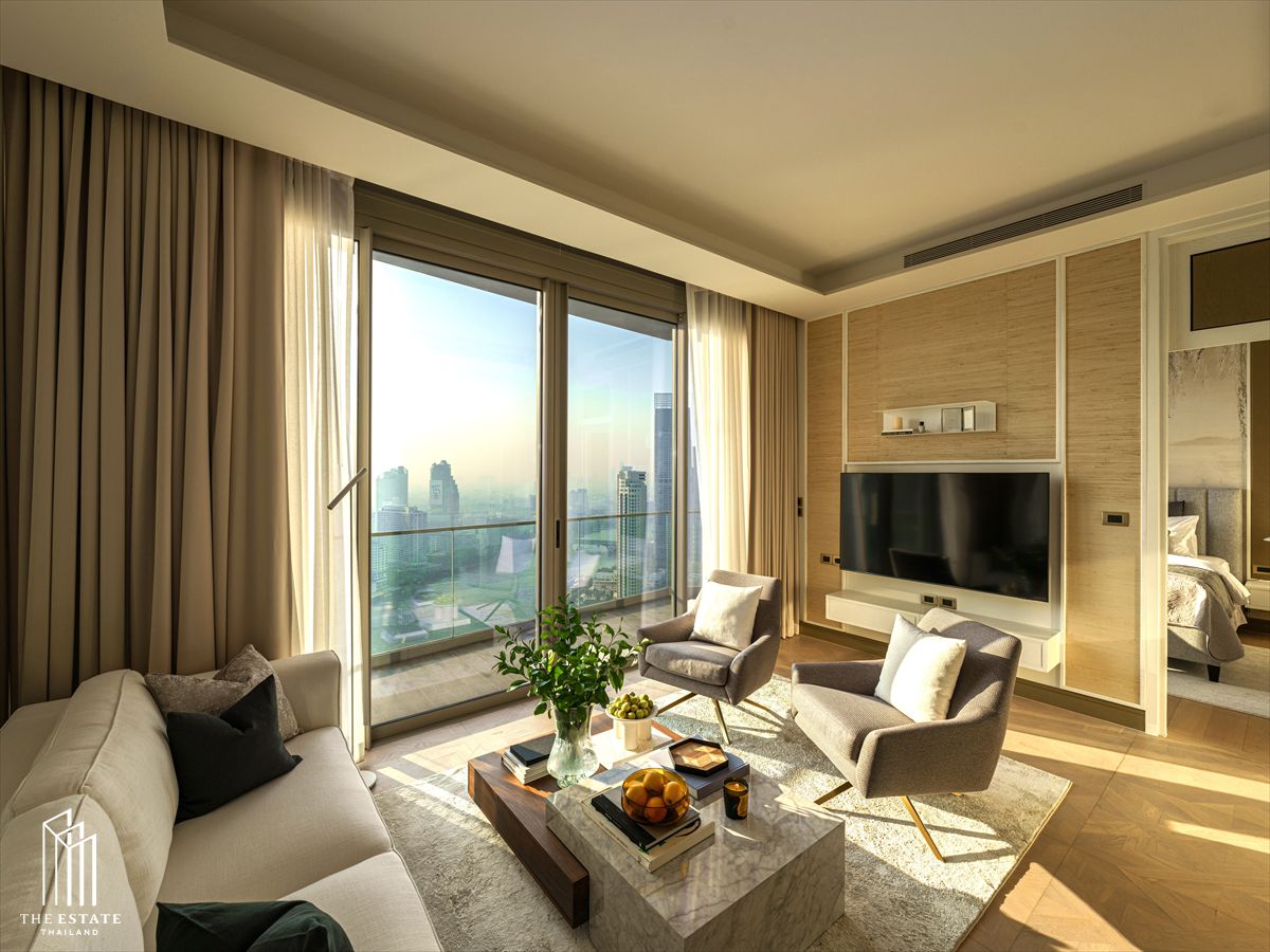 คอนโดวงเวียนใหญ่ เจริญนคร : For sale The Residences at Mandarin Oriental, Bangkok ได้วิว 5 วิว วิวสระ, วิวสวน, วิว ICONSIAM, วิวแม่น้ำ และวิวเมือง 