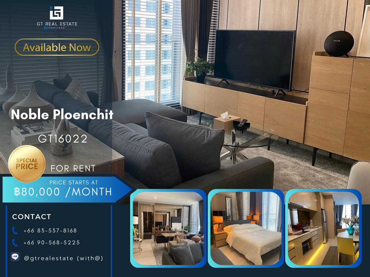 For RentCondoWitthayu, Chidlom, Langsuan, Ploenchit : ✨ GT16022 | Condo Noble Ploenchit, convenient travel, near BTS, there is a shuttle, beautifully decorated room, fully furnished. Ready to move in immediately!!!