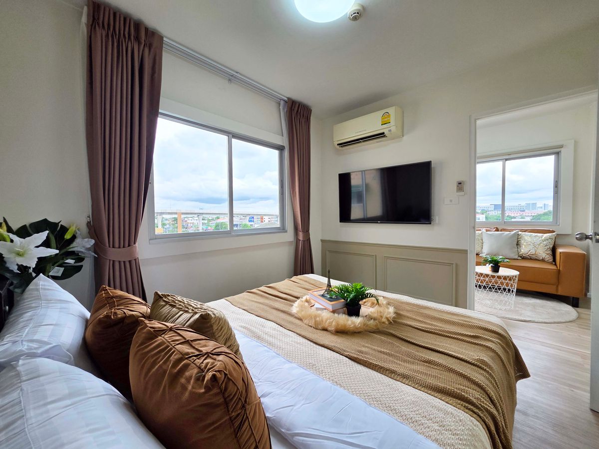 For SaleCondoMin Buri, Romklao : Selling Assikan Place Ramkhamhaeng 147/2 The corner room is open to 100 points.
