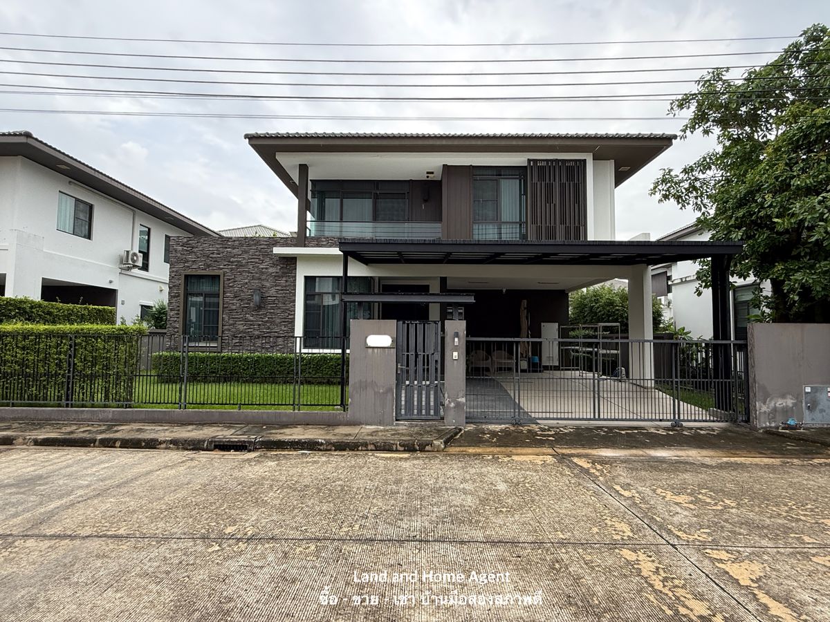 ขายบ้านบางนา แบริ่ง ลาซาล : ขาย บ้านเดี่ยว มัณฑนา ศรีนครินทร์-บางนา ขนาด 4 ห้องนอน บ้านสวยสภาพดี แปลงใกล้สโมสร