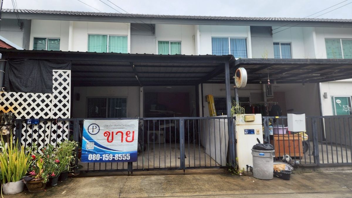 ขายทาวน์โฮมปทุมธานี รังสิต ธรรมศาสตร์ : ทาวน์โฮม 2 ชั้น บ้านพฤกษา 107 ติวานนท์-รังสิต