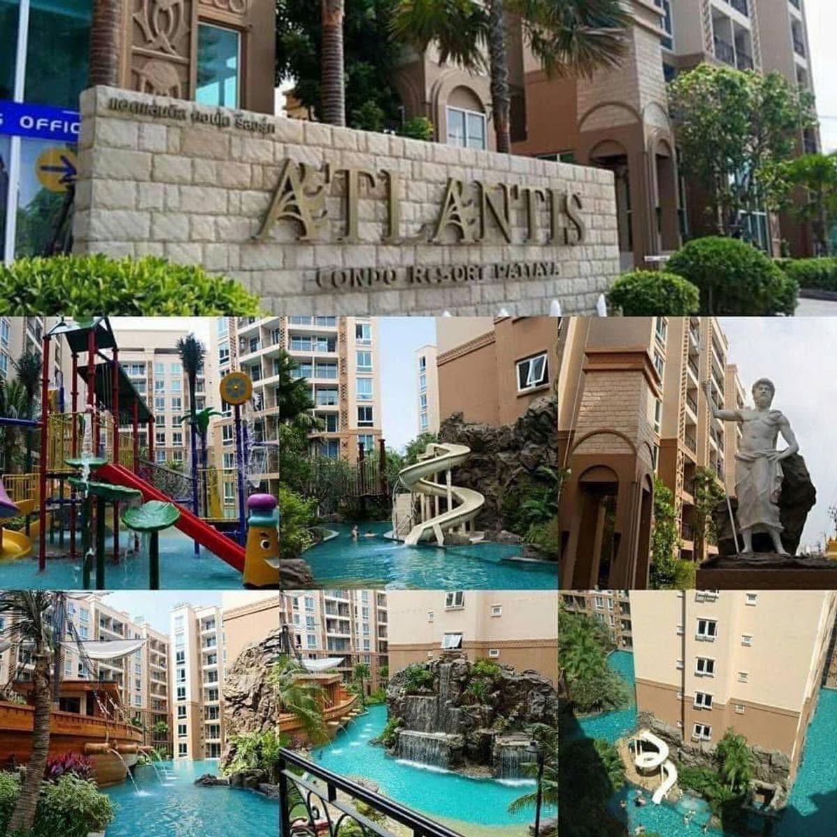 For RentCondoPattaya, Bangsaen, Chonburi : Rent 1 Bed near Jomtien Beach at Atlantis Condo Resort Pattaya.