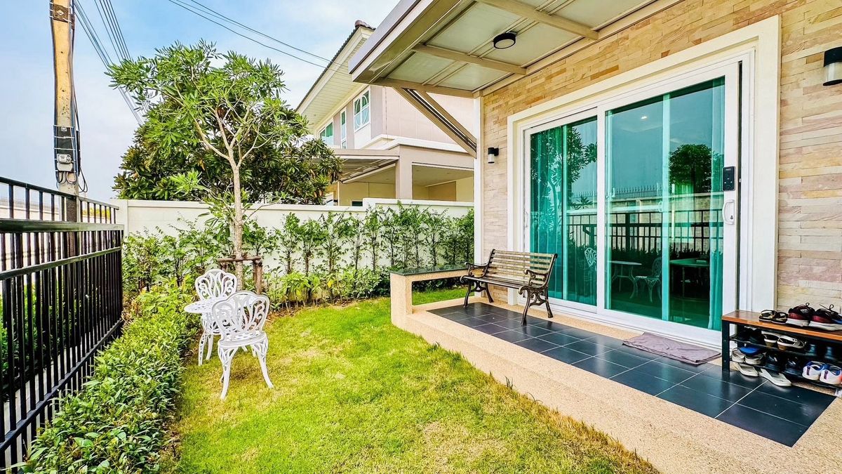 ขายบ้านปทุมธานี รังสิต ธรรมศาสตร์ : บ้านเดี่ยว 2 ชั้น  64.6 ตารางวา ศุภาลัย การ์เด้นวิลล์ กรุงเทพฯ-ปทุมธานี พื้นที่ใช้สอย  197 ตารางเมตร  4 ห้องนอน 3 ห้องน้ำ