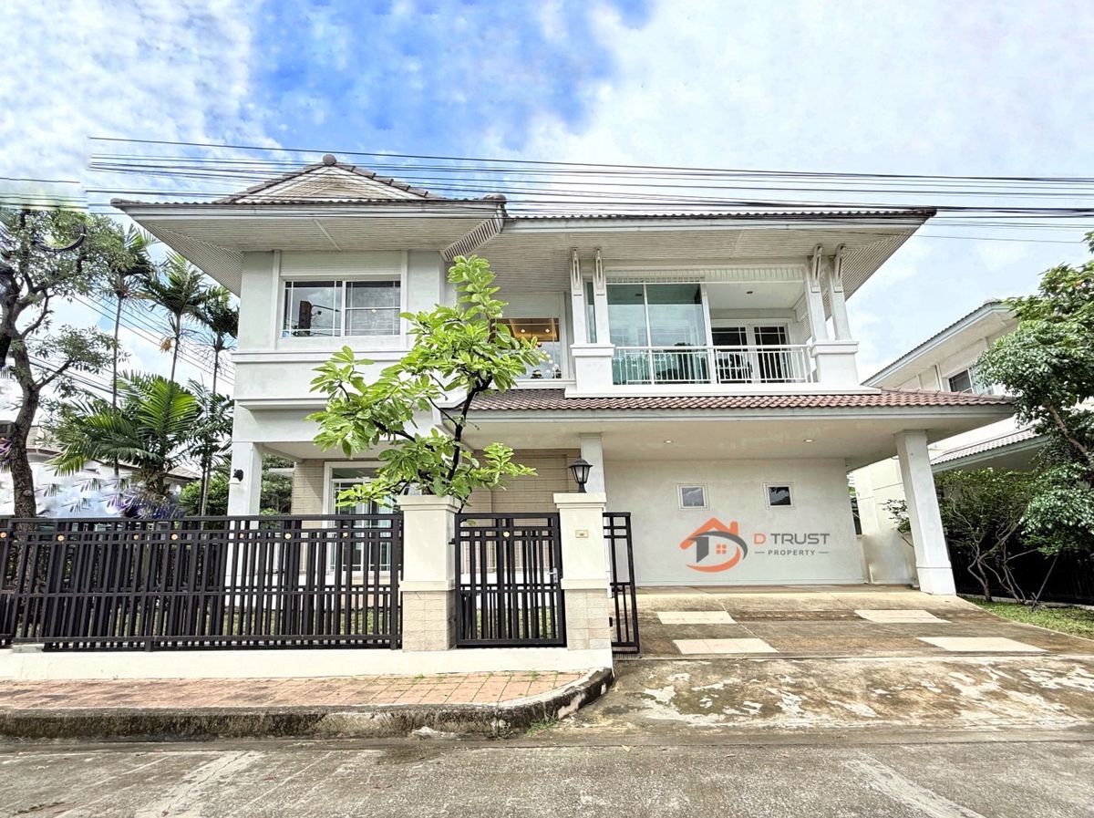ขายบ้านสมุทรปราการ สำโรง : ขาย บ้านนันทวัน ศรีนครินทร์ สมุทรปราการ วงแหวน ไม่เคยเข้าอยู่-ดูแลอย่างดี