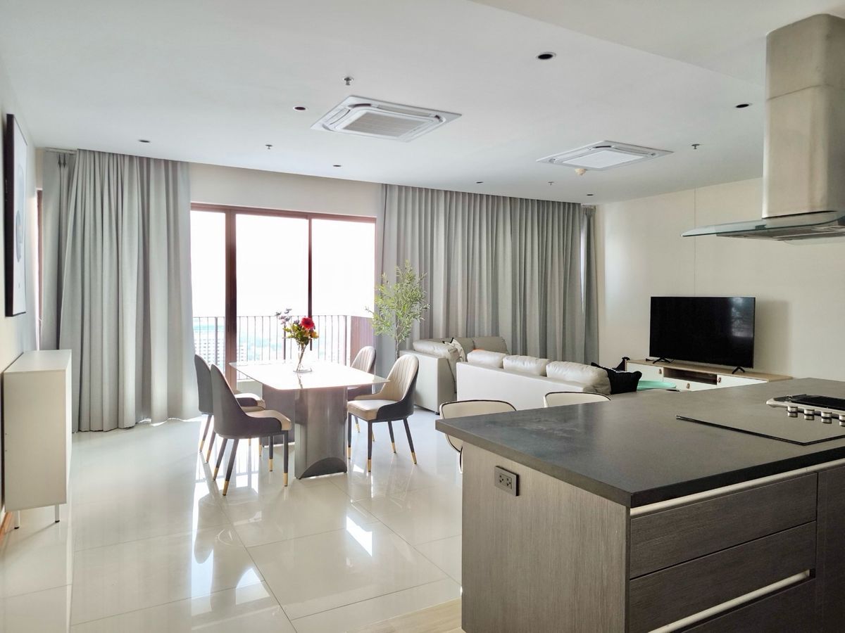 For SaleCondoSukhumvit, Asoke, Thonglor : For Sale: The Emporio Place 3BED4 Bath 161SQM High Floor 20+ River View 35 MB