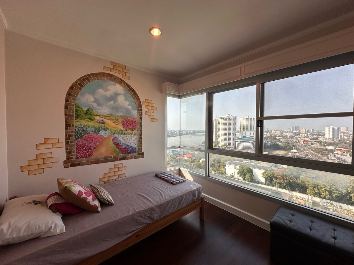 ขายคอนโดรัตนาธิเบศร์ สนามบินน้ำ พระนั่งเกล้า : 2 ห้องนอน วิวแม่น้ำ 180 องศา ลมเย็น พร้อมเข้าอยู่อาศัย ตรม.ละ 54,000 