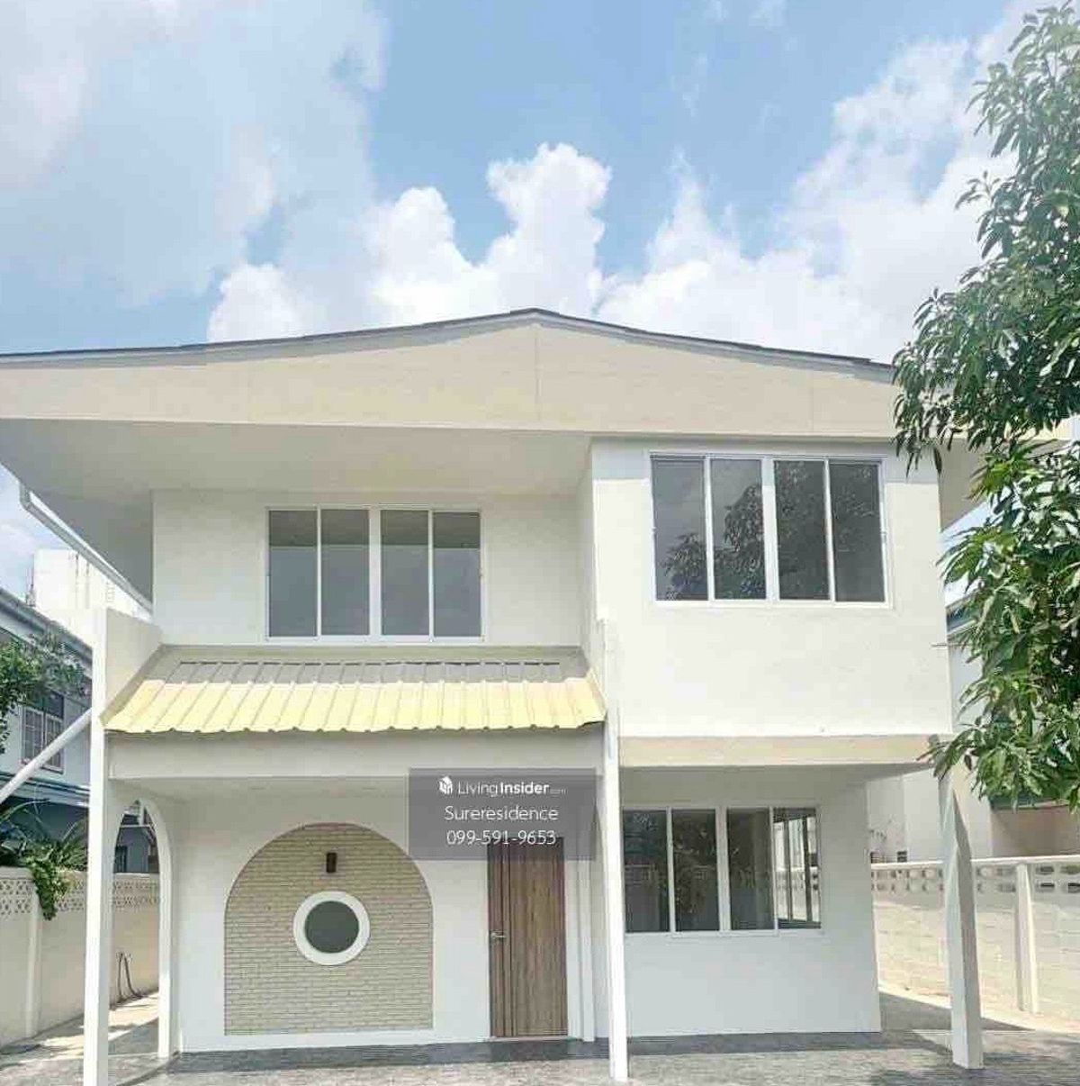For RentHouseRatchadapisek, Huaikwang, Suttisan : HK0526♛ 4 -bedroom detached house for rent ⚝ Huai Khwang ♜MRT Huai Khwang ∞099-5919653,065-9423251▚Line@surreside