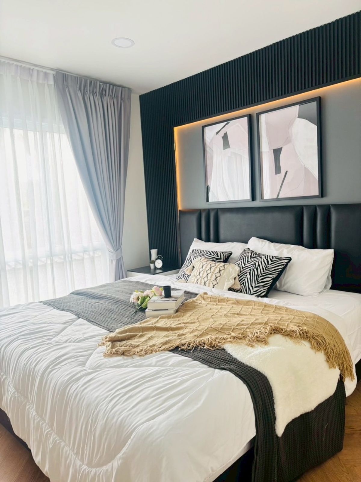 ขายคอนโดอ่อนนุช อุดมสุข : ขายห้องสวยทำเลดี 2 ห้องนอนใหญ่ 60 ตรม. โครงการ เอส คอนโด สุขุมวิท 50 (SM1206)