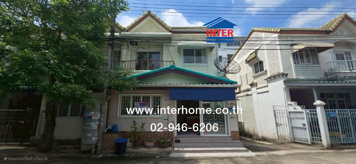 ขายทาวน์โฮมปทุมธานี รังสิต ธรรมศาสตร์ : ทาวน์เฮ้าส์ 2 ชั้น 21.5 ตร.ว. หมู่บ้านร่วมทางฝัน ถนนลำลูกกาคลอง11 ถนนเสมาฟ้าคราม ลำลูกกา ปทุมธานี