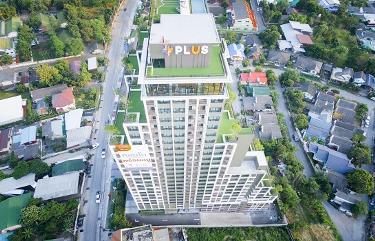 For RentCondoSriracha Laem Chabang Ban Bueng : For rent Plus Condo Assumption Sriracha, fully furnished condo, 2 bedrooms, near Sukhumvit