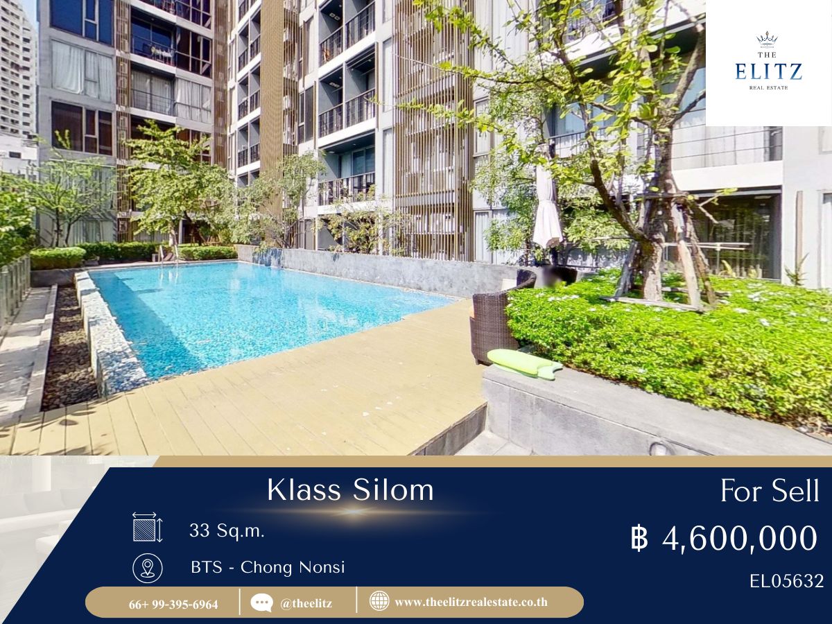 ขายคอนโดสีลม ศาลาแดง บางรัก : ✨ Klass Silom ใจกลางสีลม รายล้อมด้วยธรรมชาติ พร้อมเฟอร์นิเจอร์ครบ เข้าอยู่ได้ทันทีแค่ถือกระเป๋าใบเดียว 💯