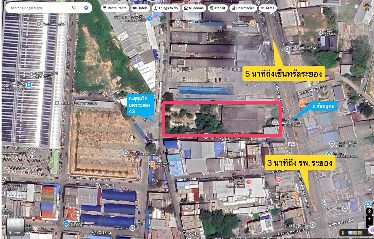 โรงงานระยอง : ขาย/ให้เช่า พื้นที่อเนกประสงค์ มีหลังคาและอาคาร มีใบอนุญาตโรงงาน ใจกลางเมืองระยอง