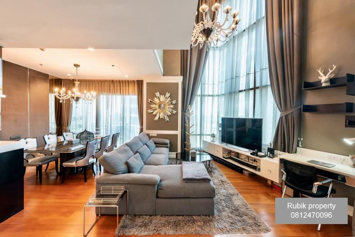 ให้เช่าคอนโดสุขุมวิท อโศก ทองหล่อ : 🌟 Luxury Duplex For Rent – Bright Sukhumvit 24 🌟 (RB855)