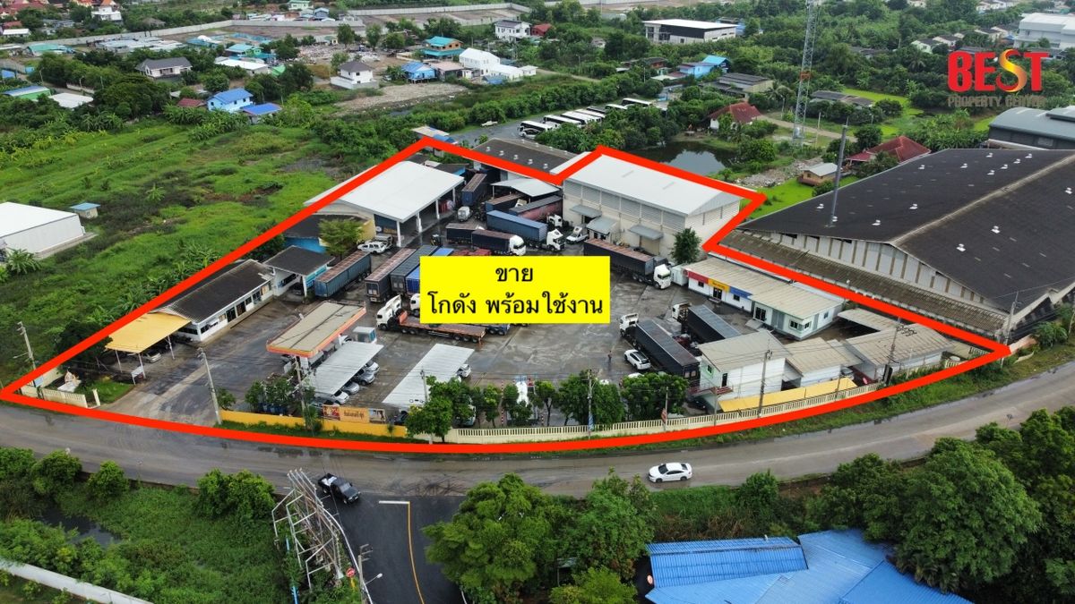 For SaleWarehouseChaengwatana, Muangthong : 📦 Selling beautiful warehouses on an area of ​​6 rai, 130 meters wide, next to the Nonthaburi Public Works, ready to use immediately!