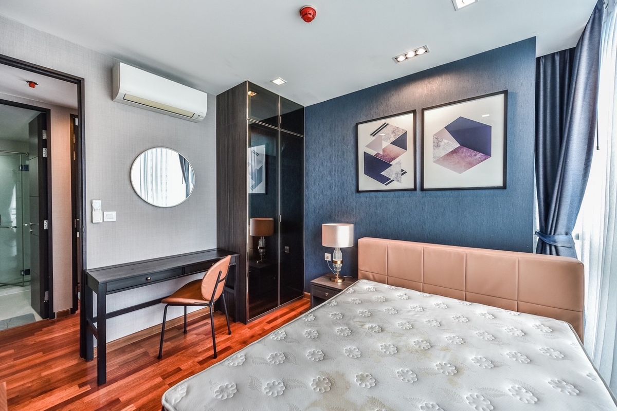 ให้เช่าคอนโดราชเทวี พญาไท : Wish Signature Midtown Siam 2bed 1bath ตกแต่งสวย พร้อมเข้าอยู่ 