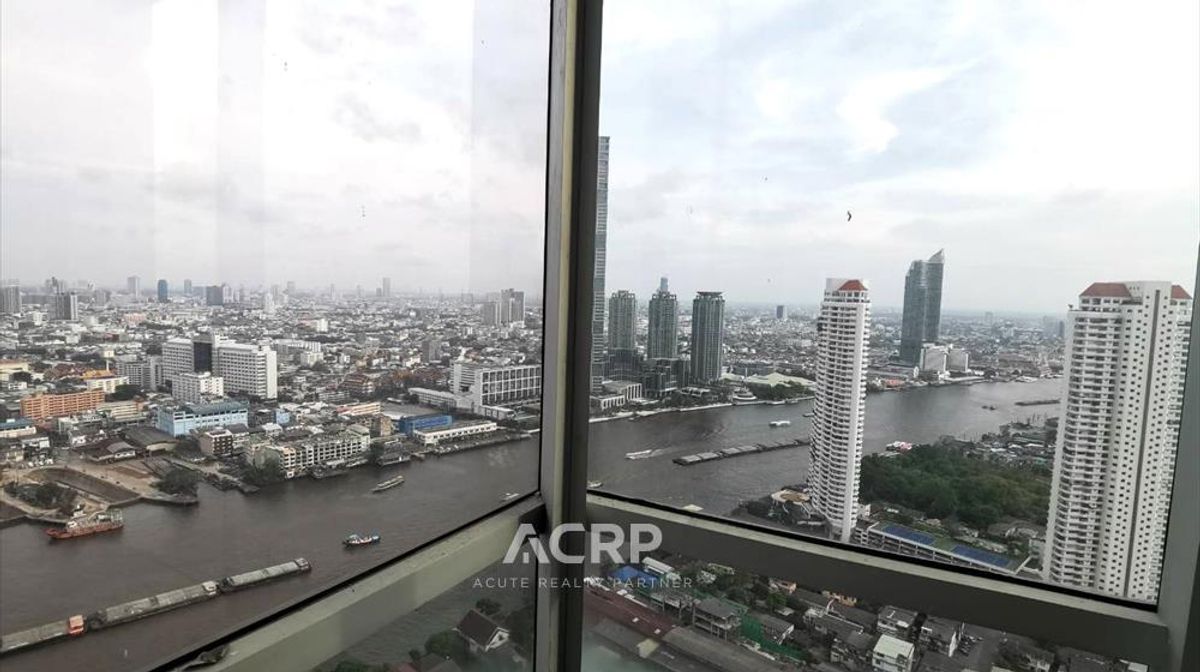 For SaleCondoWongwianyai, Charoennakor : Condo for sale with river view, Penthhouse unit, Baan Sathorn Chao Phraya, near Icon Siam